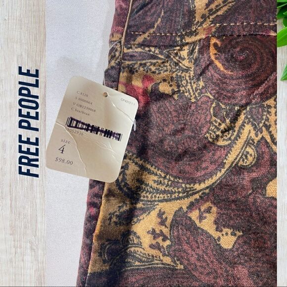 FREE PEOPLE MOVING ON VELVET MINI SKIRT NEW NWT SIZE 4 - Picture 5 of 7